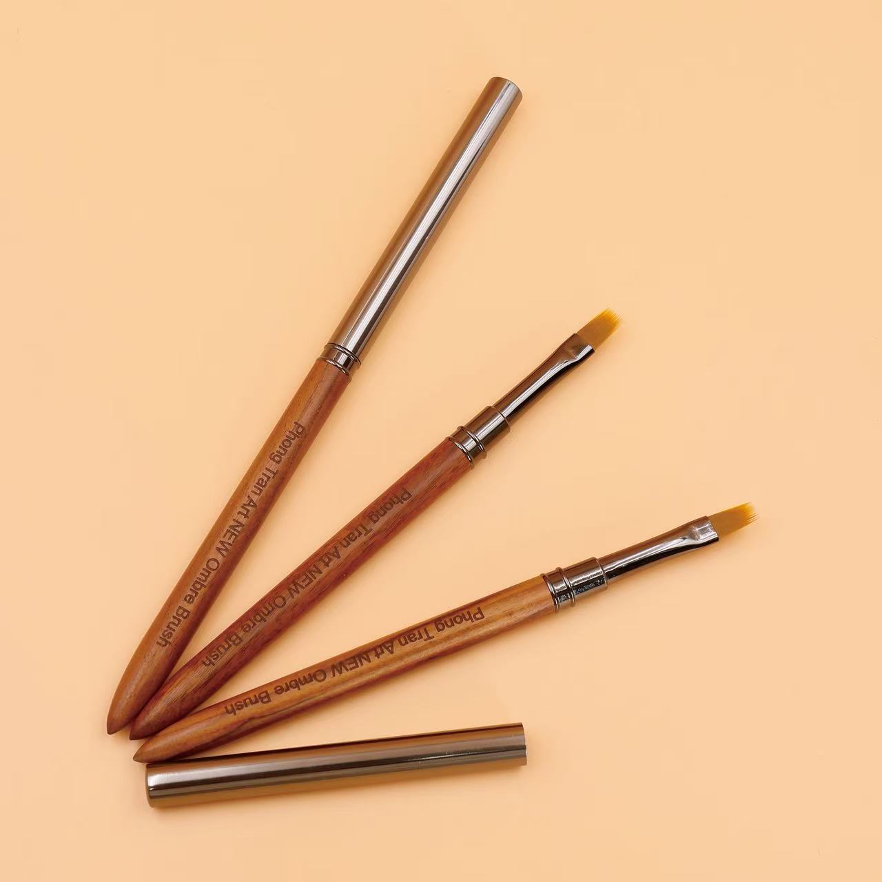 Ombre, Marble Gel Brush Cán Gỗ Loại Mới (New)