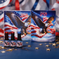 Royal AMERICA 250th 36 Colors CAT EYE COLLECTION + FREE SUPER RARE LIMITED AMERICA 250 GLASS CUP