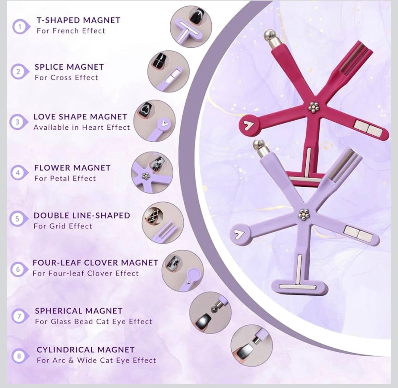 Nam Châm Cat Eyes 8 in 1 Loại Mới (New)