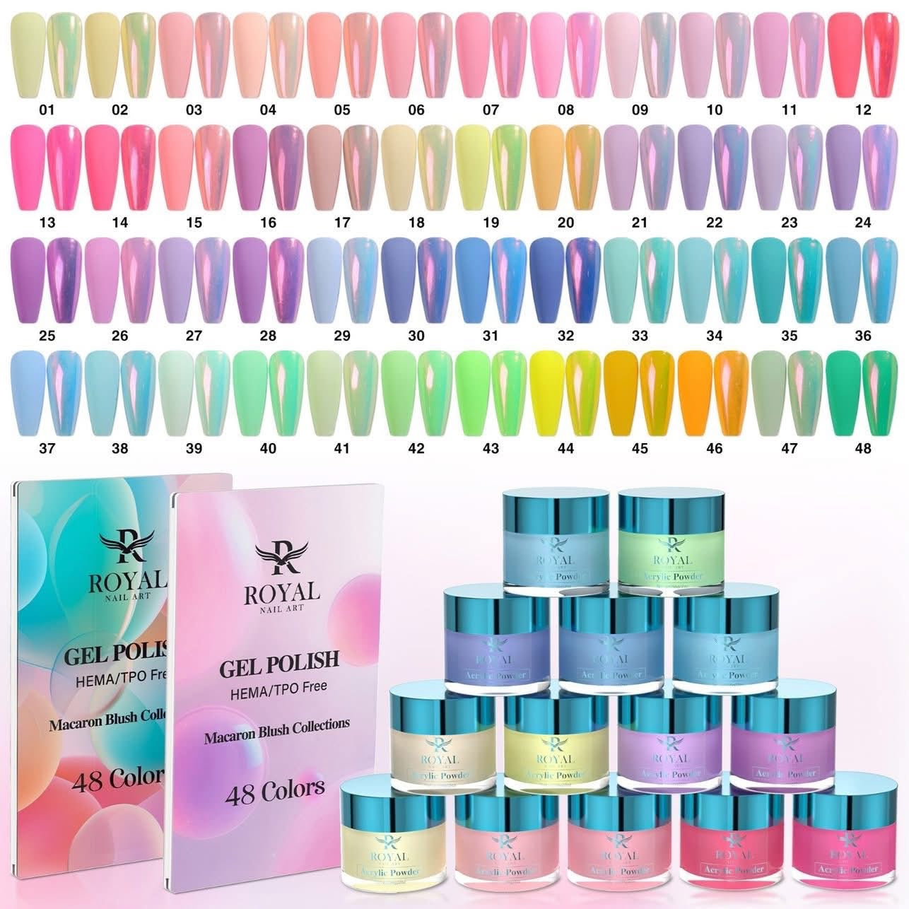 Royal Springs Pastel New Gel Collection 48 màu (New)