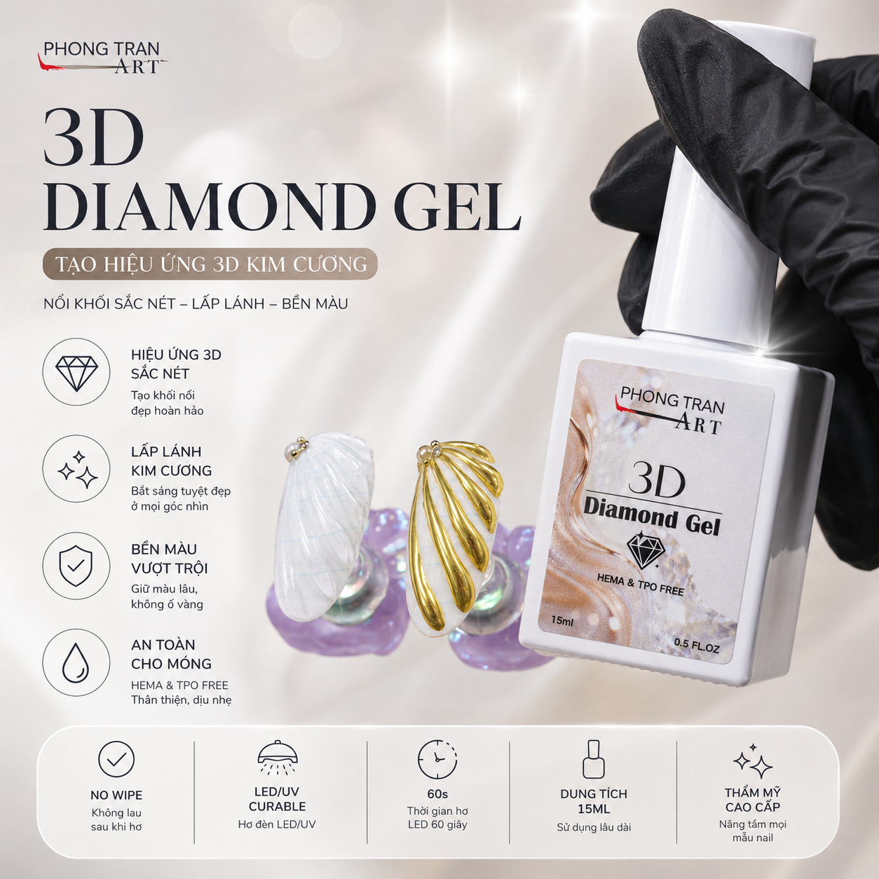 Gel Vẽ Nổi 3D Đa Năng (New)