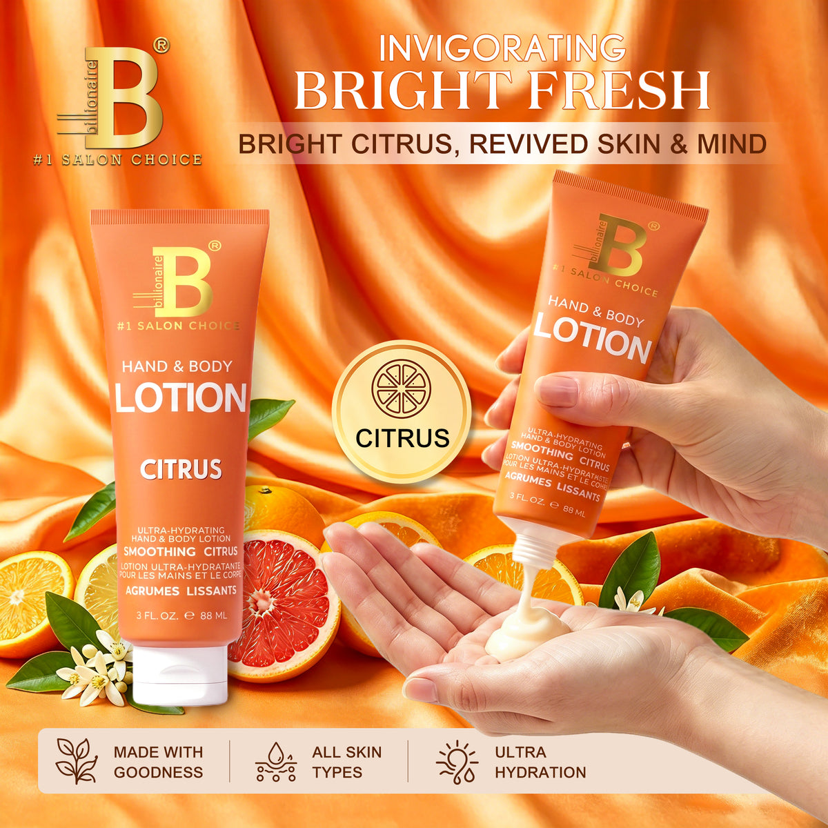 Lotion Holiday Gift tặng Khách Billionaire Tuýp 3oz (5 tặng 1)
