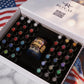 Royal AMERICA 250th 36 Colors CAT EYE COLLECTION + FREE SUPER RARE LIMITED AMERICA 250 GLASS CUP