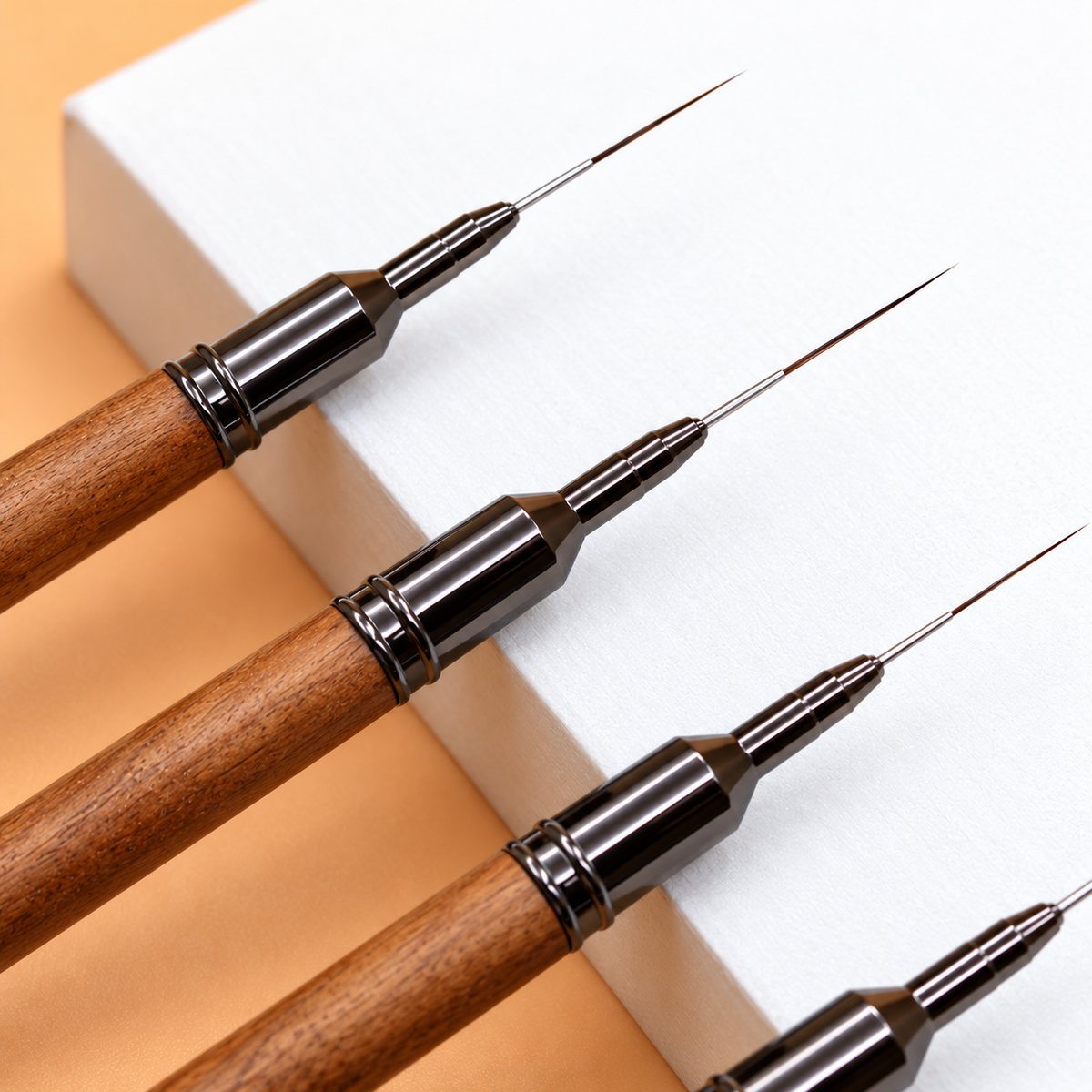 Detail Brush Set Cán Gỗ Chất Lượng Cao (6mm-9mm-12mm-15mm-18mm)