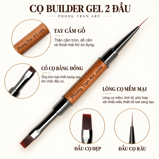 Builder Gel Brush (Square Dual Heads)
