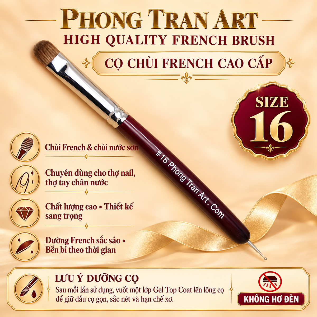 High Quality French Brush Size 16