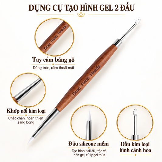 Cọ Nặn Hoa Gummy Gel 2 đầu (New)