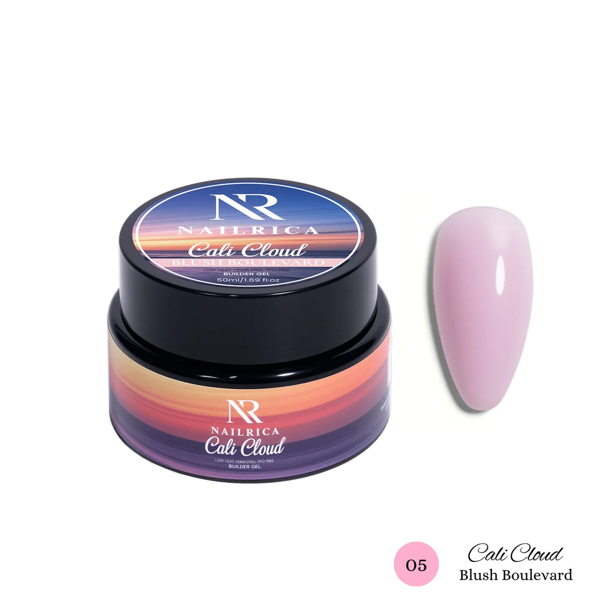 NAILRICA California Peach Builder Gel Hủ Lẻ 05 Blush Boulevard