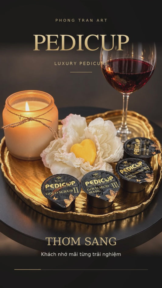 Golden Deluxe 5 Steps Làm Chân Super Luxury Golden PediCup