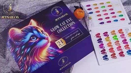 Glow In The Dark Strong Reflective Cat Eye Collection (Set Of 24 Colors)